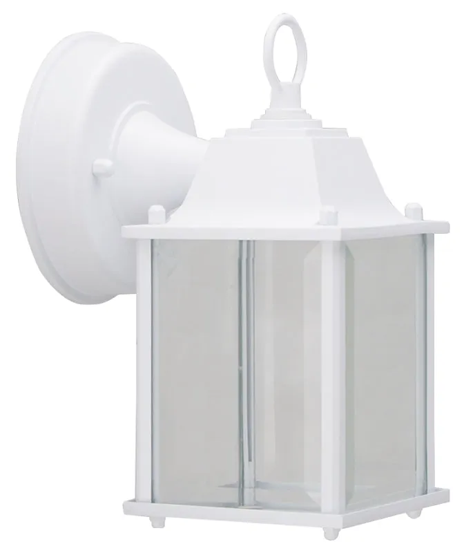 Boston Harbor 0038-WD-WH Outdoor Wall Lantern, 120 V, 6.65 W, LED Lamp, 320 Lumens, 3000 K Color Temp :BX: QUANTITY: 1