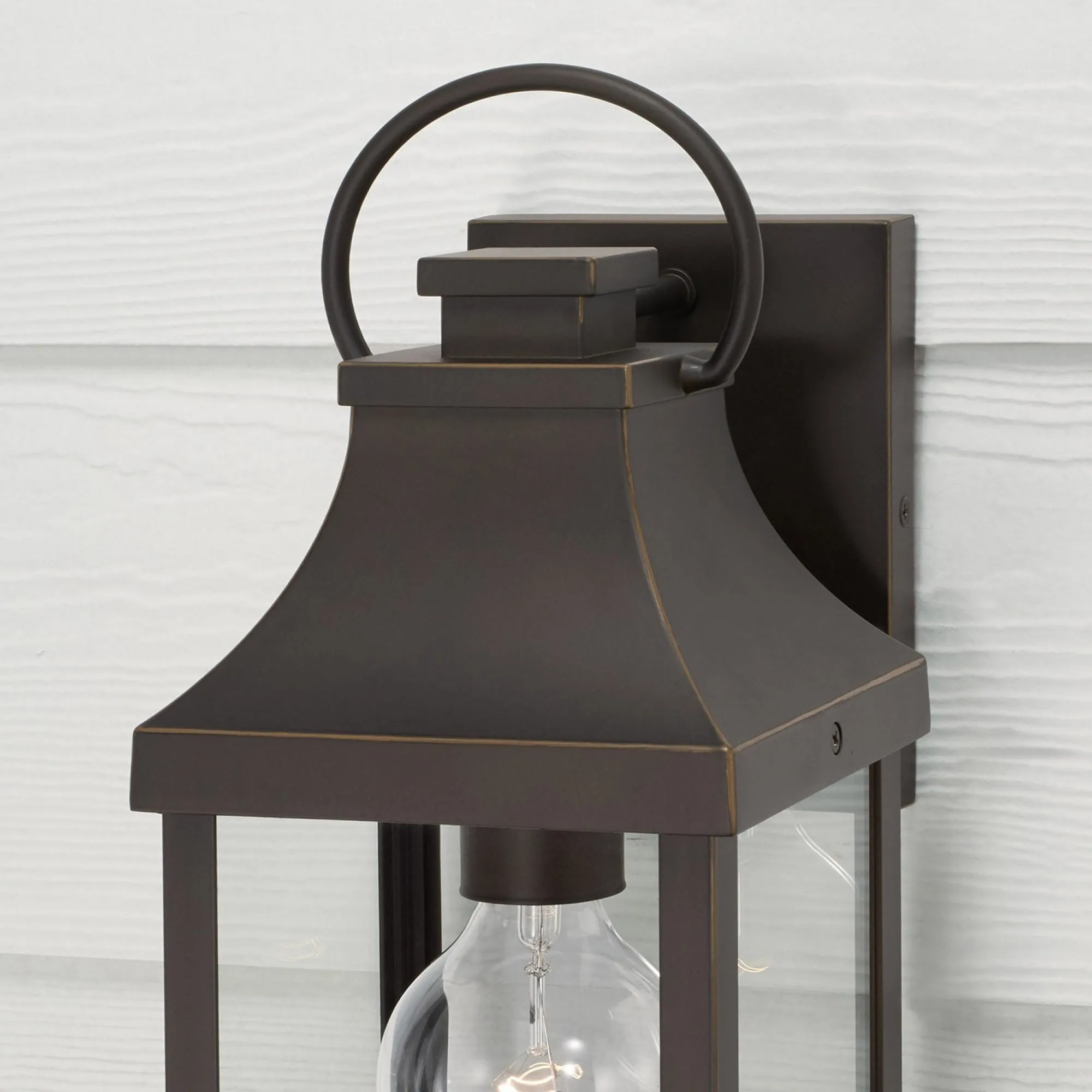 Bradford Coastal Outdoor Wall Lantern - 17.25" Oiled Bronze