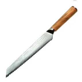 Bread Knife with Olive Wood handle