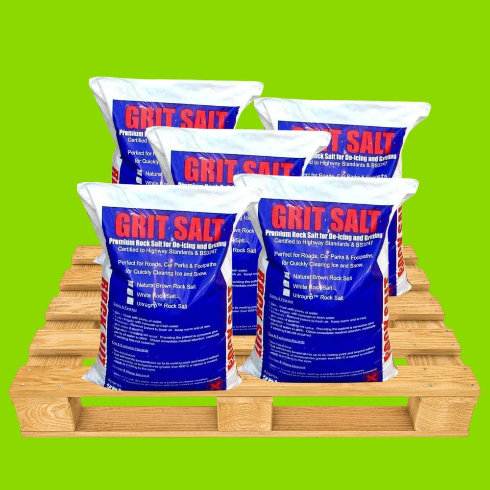 Brown Rock Salt De Icing Grit