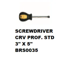 Brown's Screwdriver, Perfect for plastic, wood, and metal. Small and Handy for Professionals and DIYers