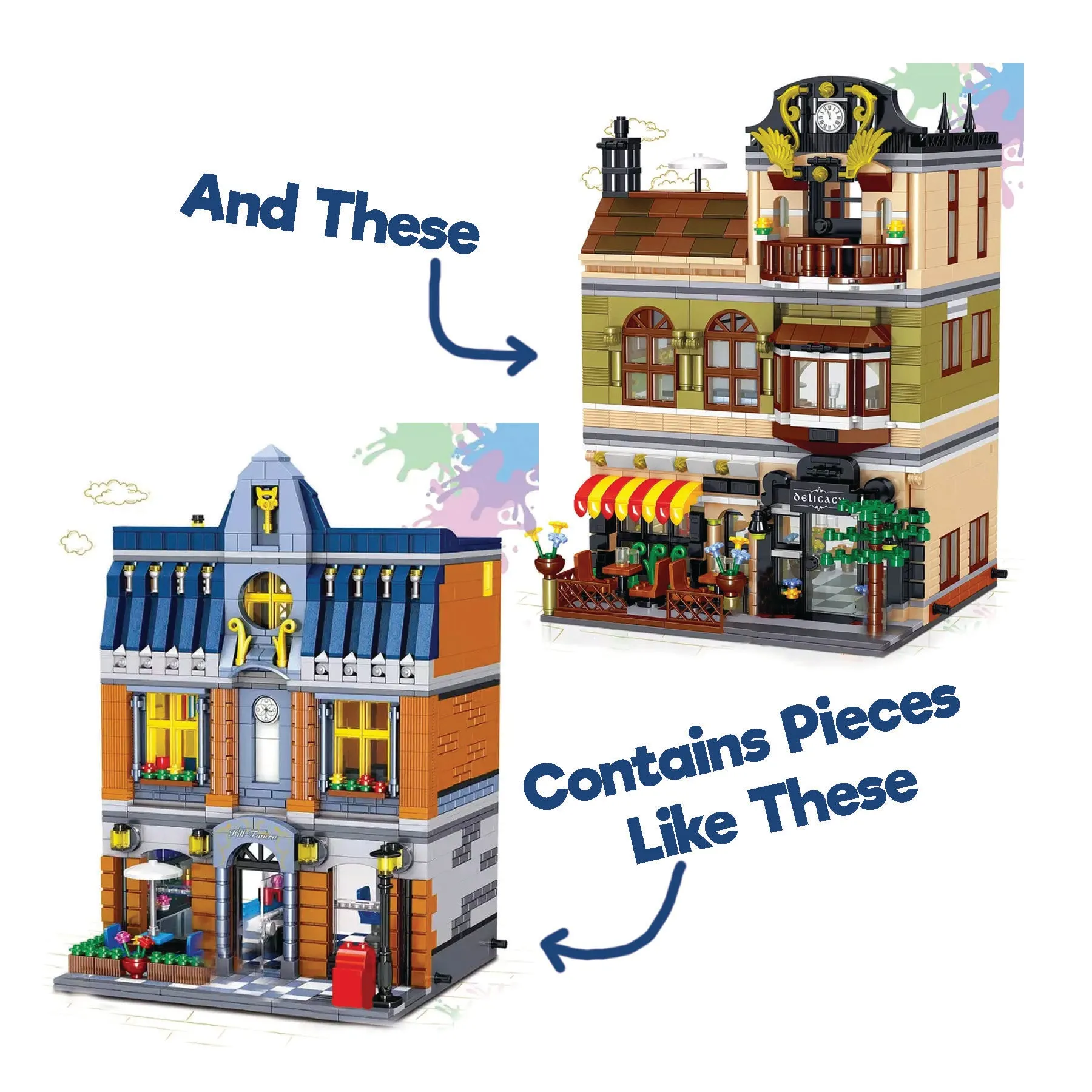 Buildings & Houses Parts Pack - 400pcs - Unbranded