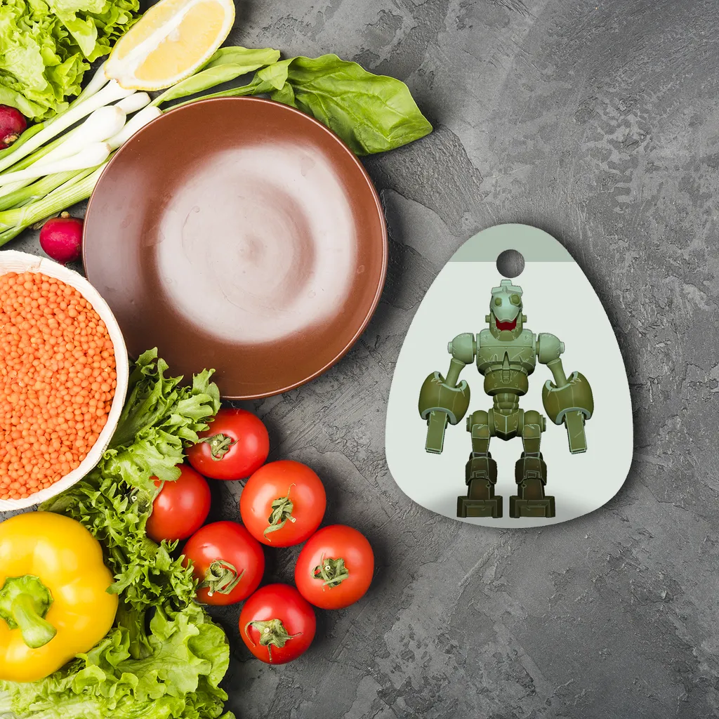 CG Robot Character Sublimation Glass Cutting Board