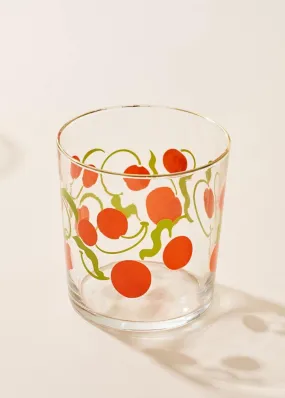 Cherry bouncer glass tumbler