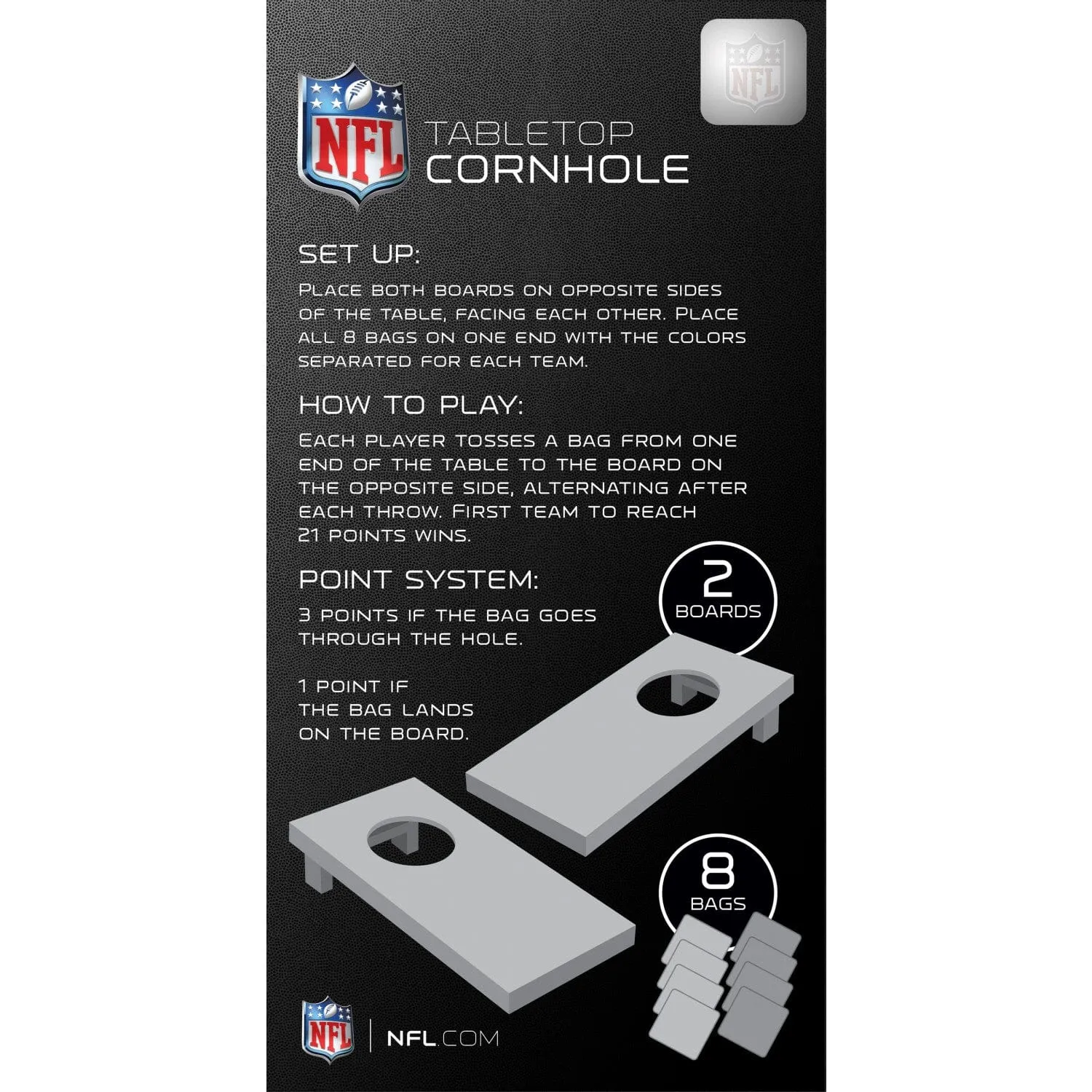 Chicago Bears - NFL Tabletop Cornhole