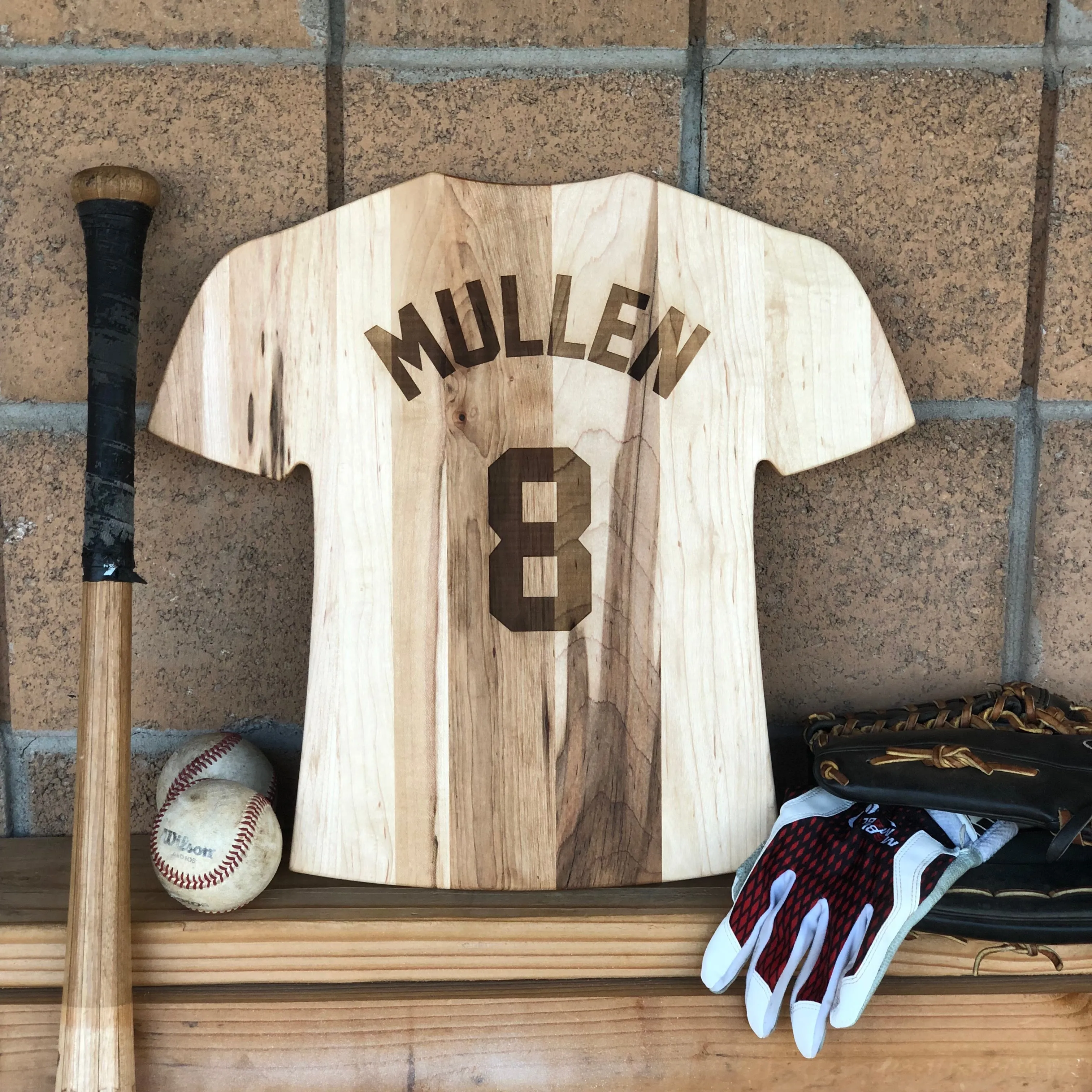 Chicago White Sox Team Jersey Cutting Board | Customize With Your Name & Number | Add a Personalized Note