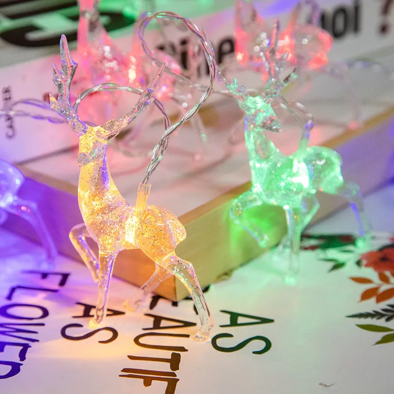 Christmas Reindeer String Lights 6 Meters 40 LED Light Indoor Outdoor Decoration