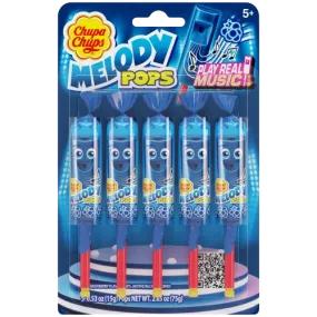 Chupa Chups Melody Pops 5pk Blue Raspberry 2.6oz