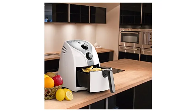 Comfee 1500W Multi Function Electric Hot Air Fryer with 2.6 Qt. Removable Dishwasher Safe Basket - Ships Same/Next Day!