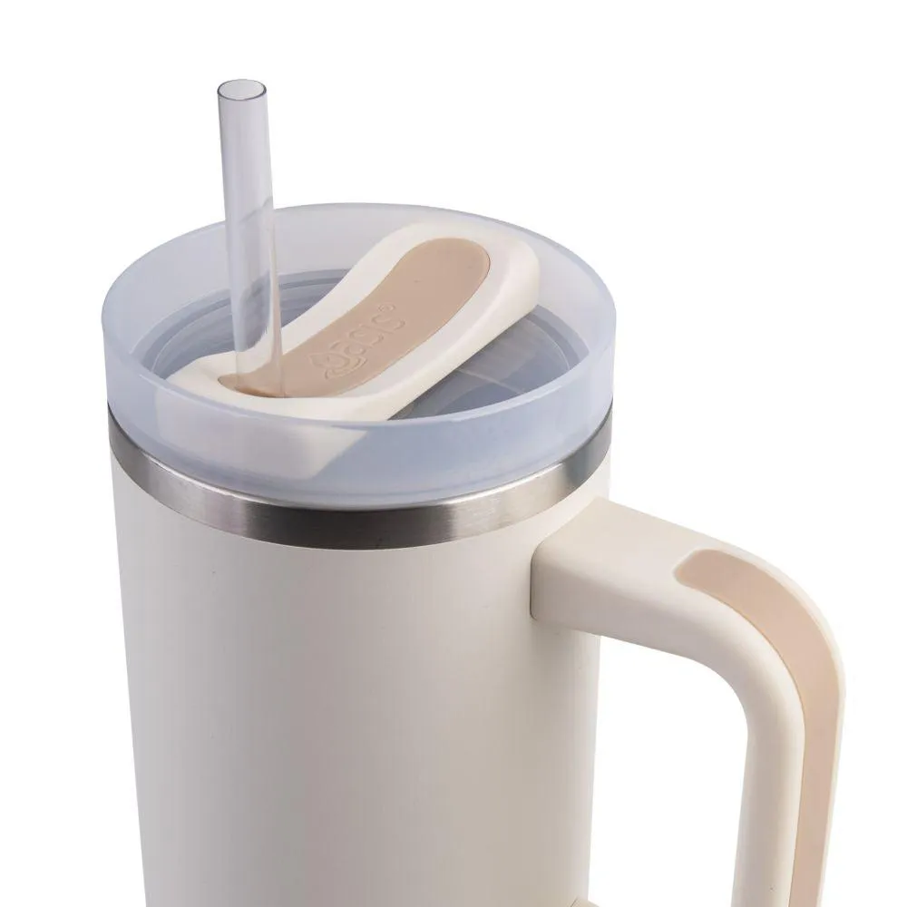 Commuter 1.2L Insulated Tumbler with Straw White Alabaster