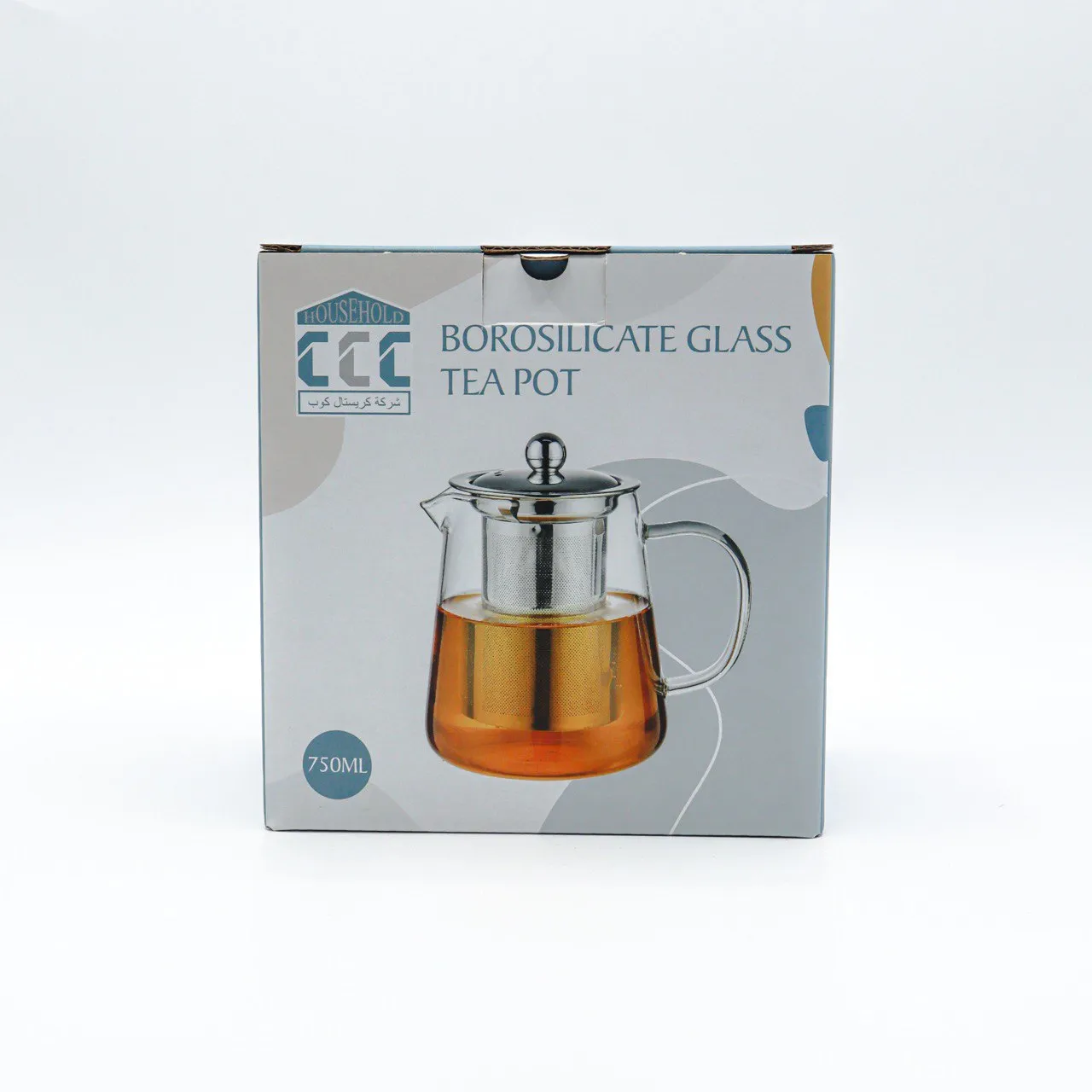 Crystal Cup - Borosilicate Glass tea pot 750 ml