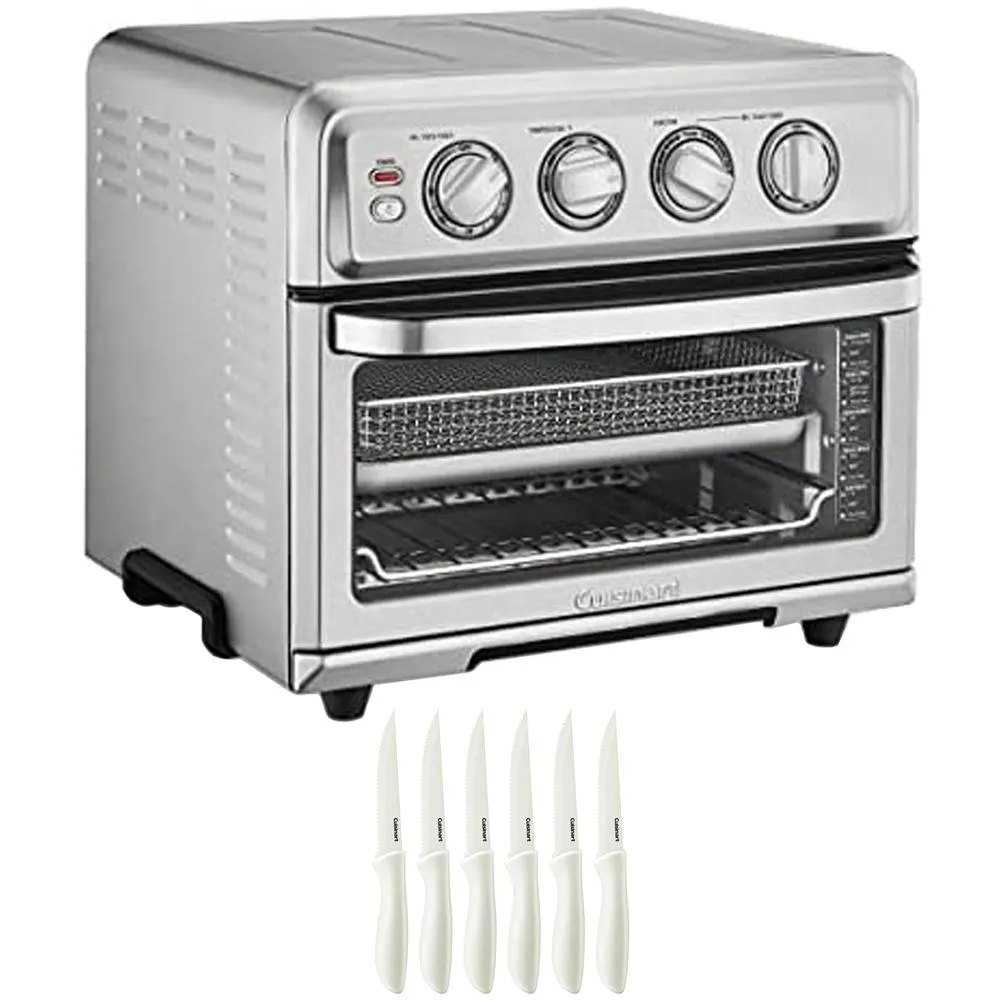 Cuisinart TOA-70 AirFryer Toaster Oven w/ Grill, Stainless Steel   6pc Knife Set