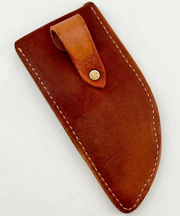 Custom Leather Knife Sheath - Fits BBQ Cutlass - SHWW11821 - 2 7/8" opening and a 6 7/8" length with Belt Loop.