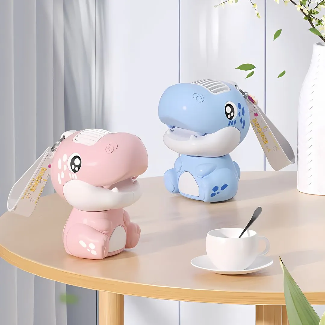 Cute Dinosaur Desk Fan | Portable Mini Fan with USB Charging