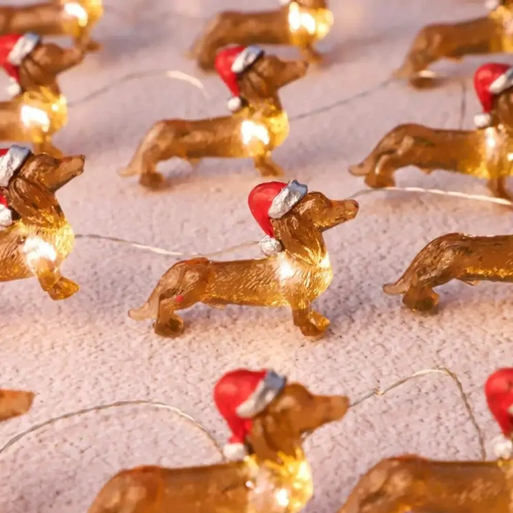 Dachshund Christmas String Lights