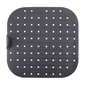 Daily Bake Silicone Square Air Fryer Liner Charcoal 22cm