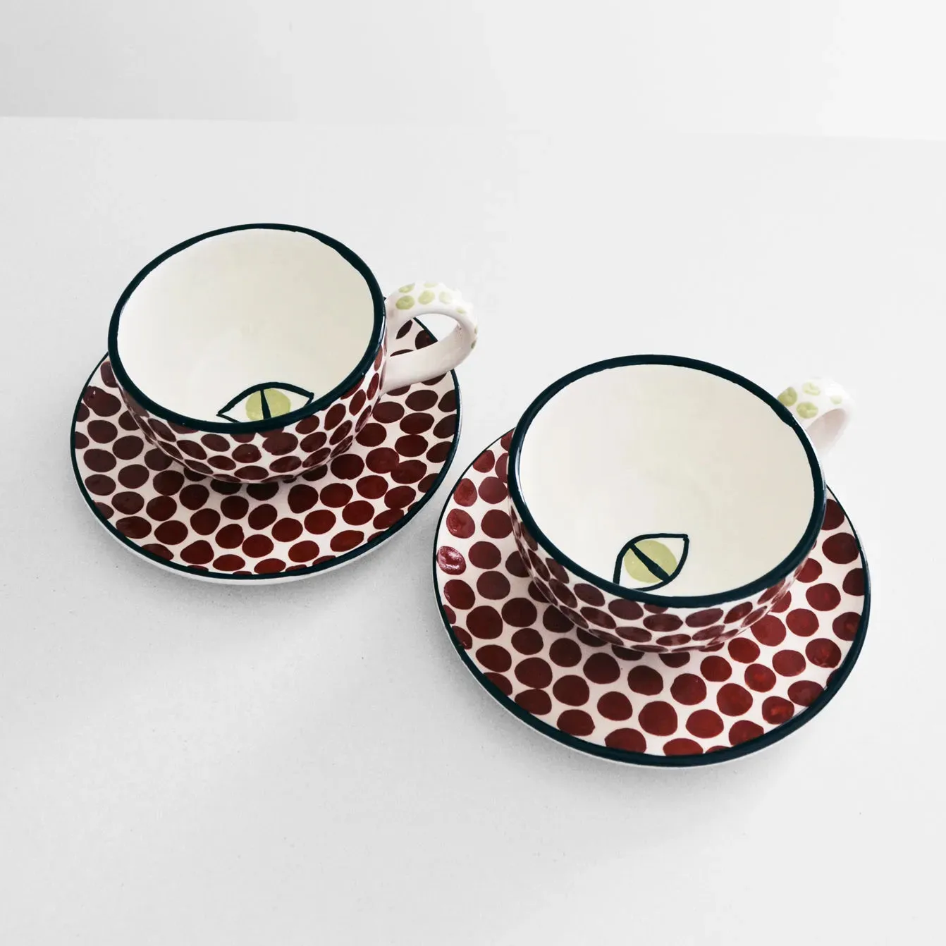 Dawn Eye Cappuccino Cups Cinnamon (set of 2)