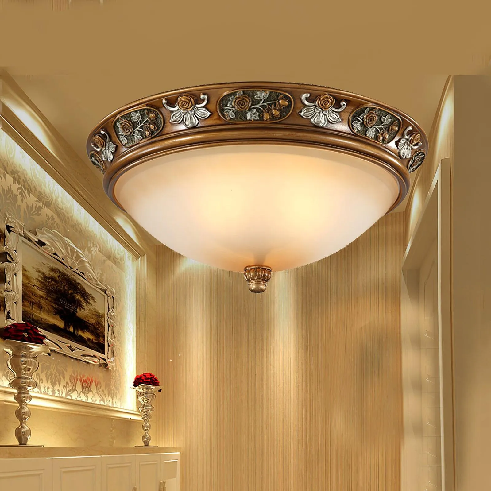 Deltana Resin Recessed Ceiling Light