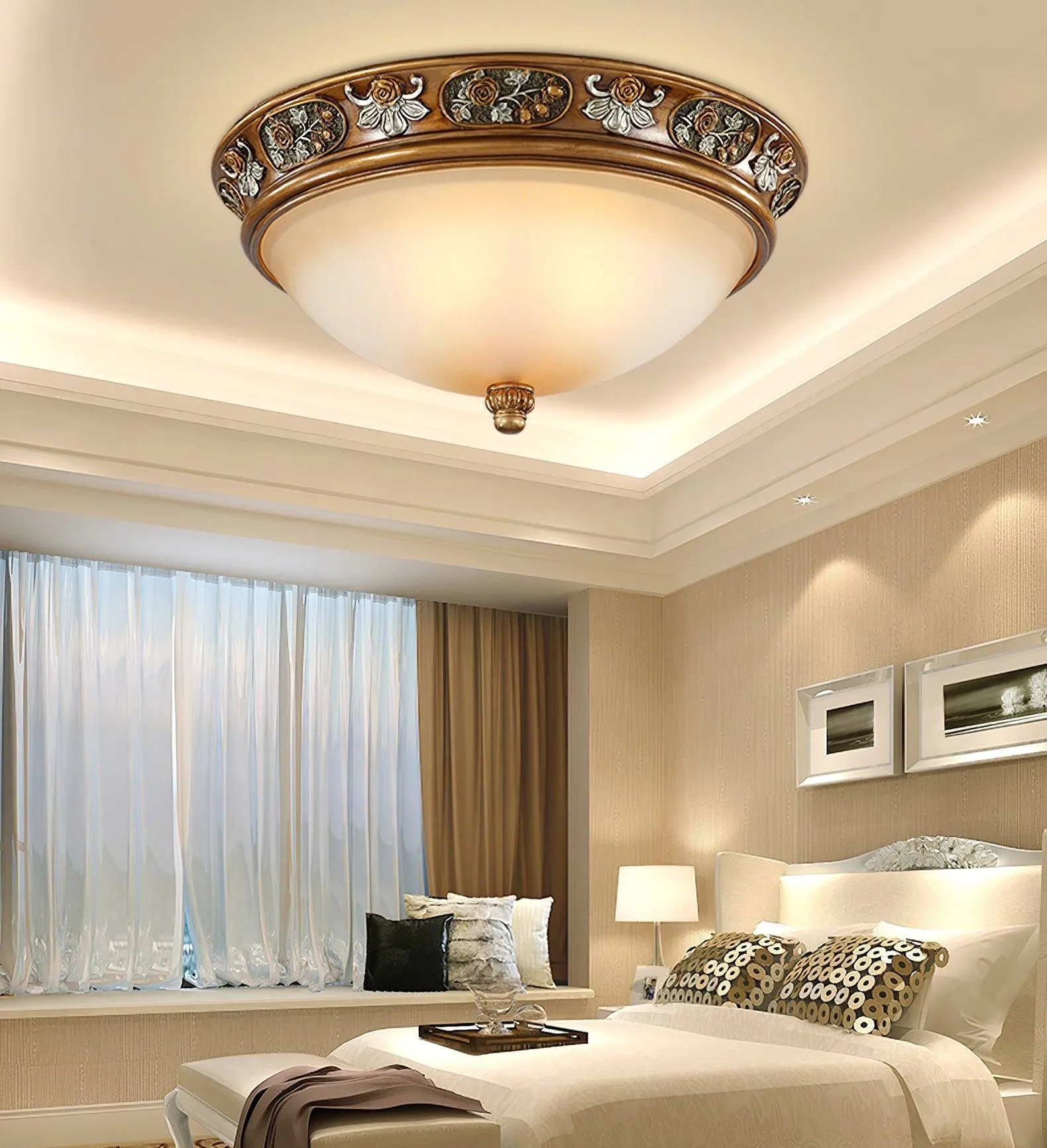 Deltana Resin Recessed Ceiling Light