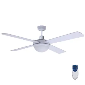 Devanti 52'' Ceiling Fan AC Motor w/Light w/Remote - White