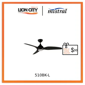 D'Fan 510BKL Ceiling Fan - 50Inch * Free $30 LC Online Voucher