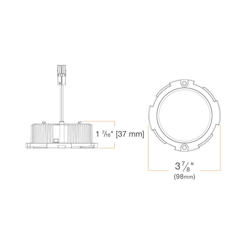 DMF DRD2M07930GAT M Series 4" LED Downlight Module