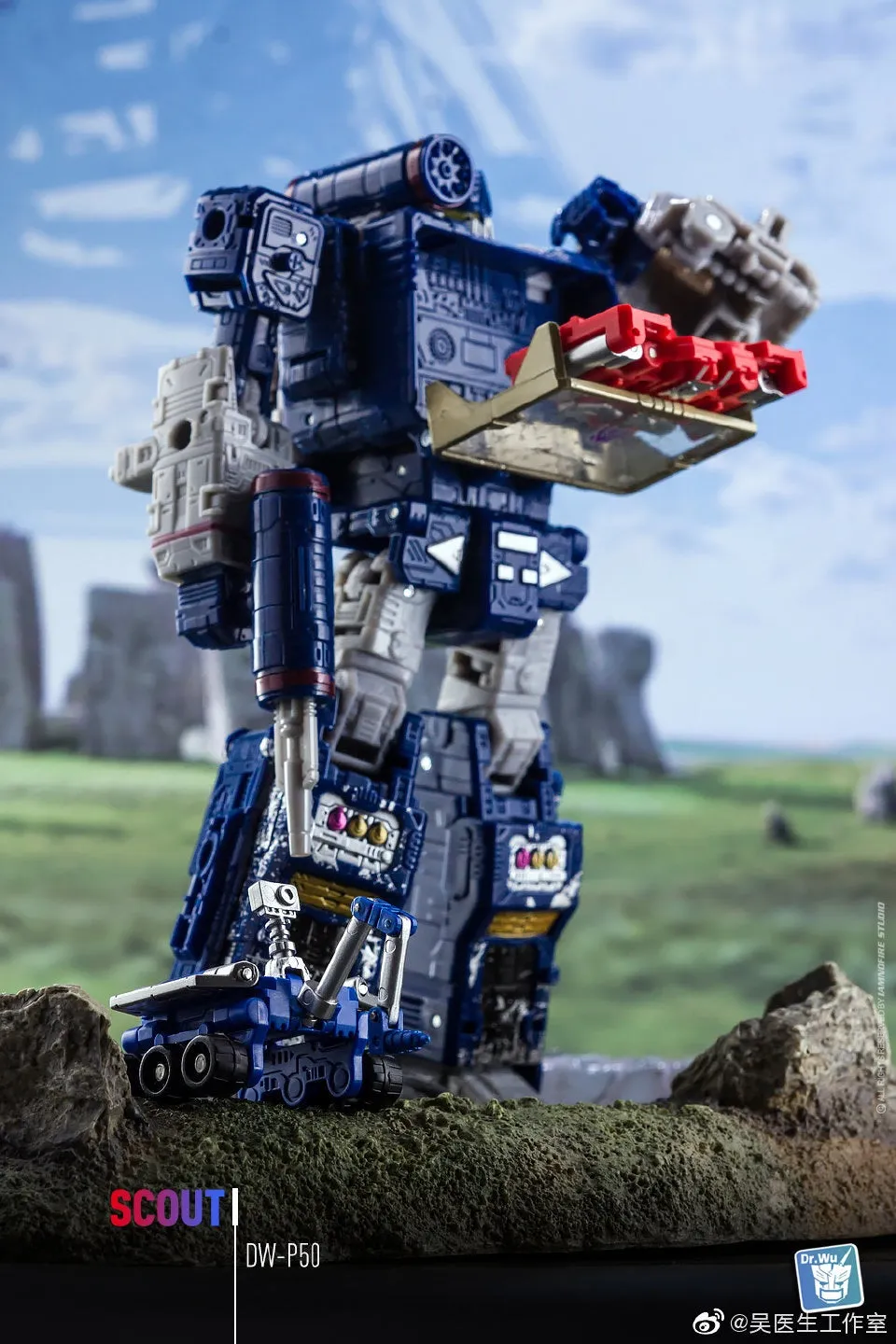 Dr.Wu DW-P50 Scout (2 in 1 Mini-Cassette Warriors) for WFC Siege Soundwave Dr Wu Upgrade Kit