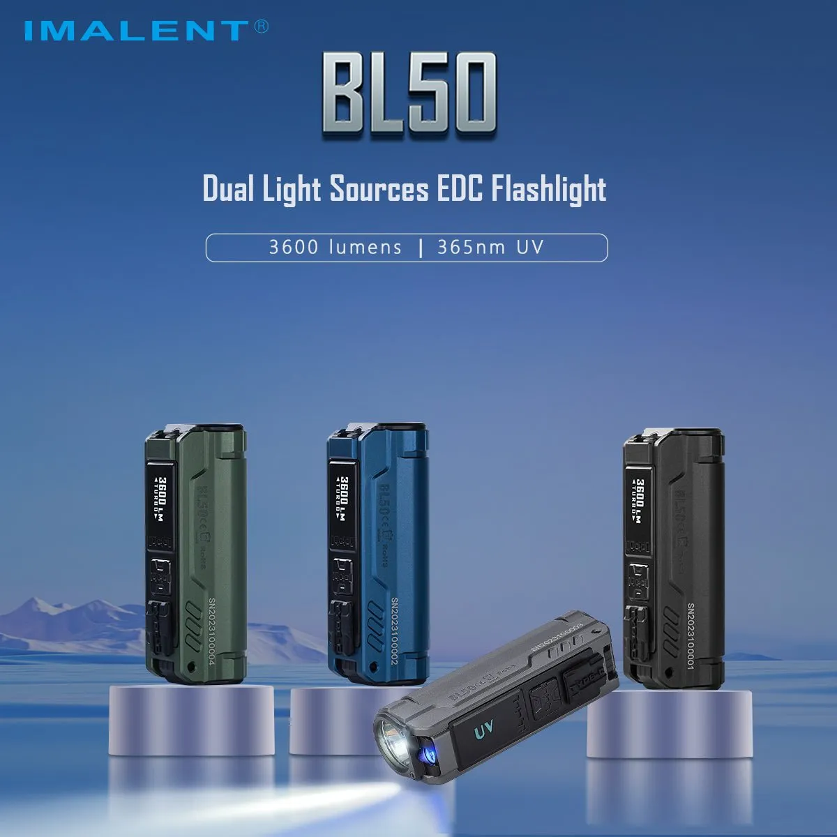 Dual Light Sources EDC Flashlight IMALENT BL50