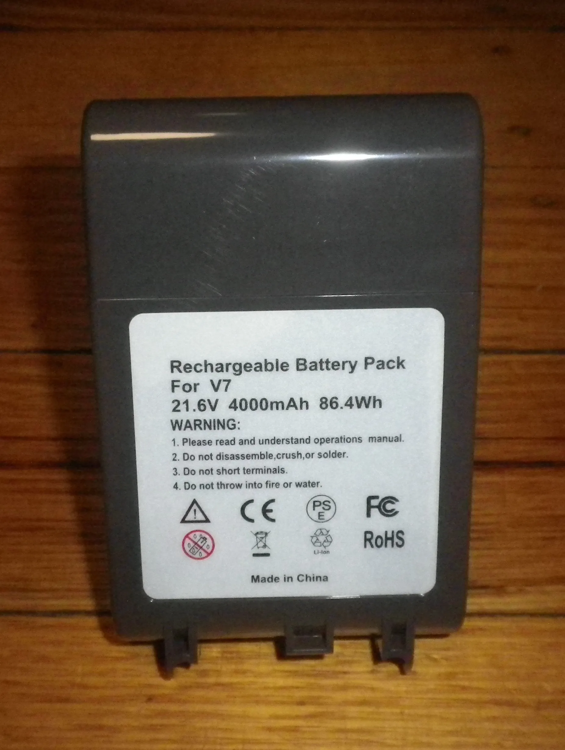 Dyson 21.6V 4000mAH V7, SV11 Compatible Battery Pack - Part # BATT-V7