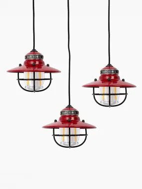 Edison String Lights: Red