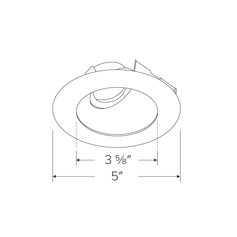 Elco EKCL4357 Pex 4" Universal Sloped Ceiling Koto Trim