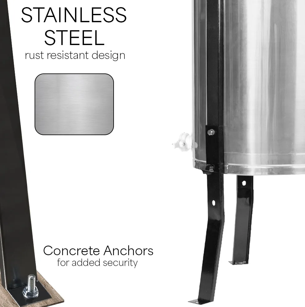 Electric 4 to 8 Frame Stainless Steel Honey Extractor