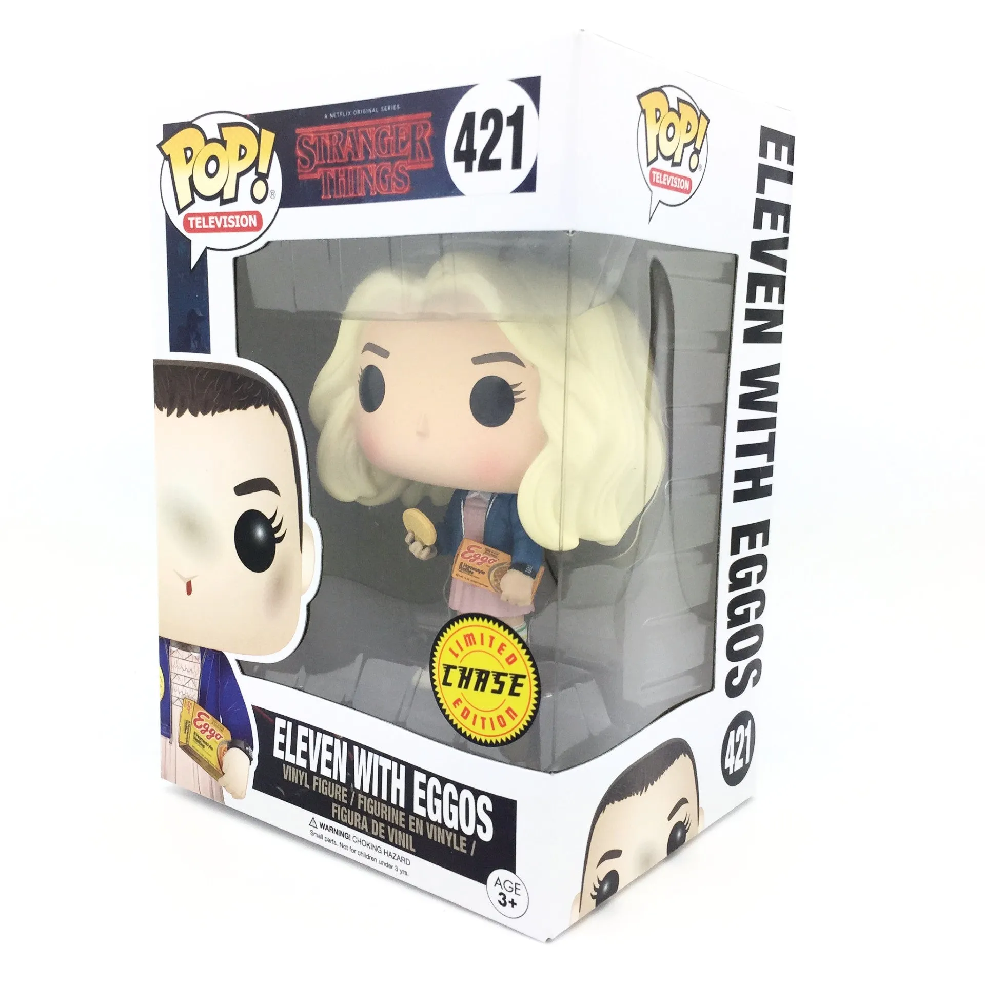 Eleven with Eggos Blonde Wig Limited Chase Edition Vinyl Figure by Funko