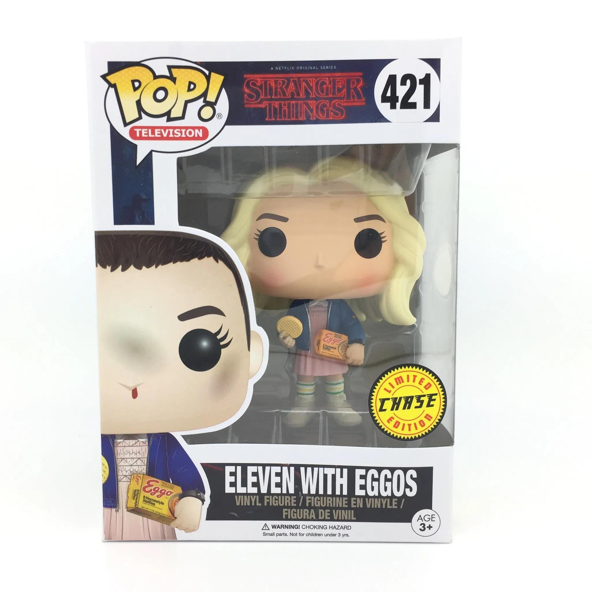 Eleven with Eggos Blonde Wig Limited Chase Edition Vinyl Figure by Funko