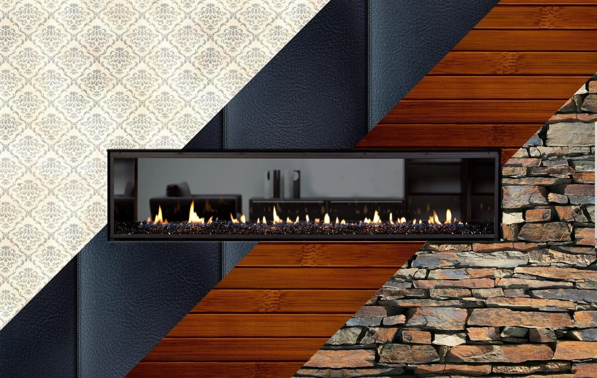 Escea DX1500 Double Sided Gas Fireplace