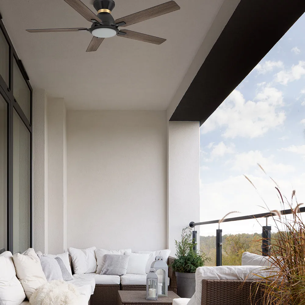 Essex Ⅱ Smart Low Profile Ceiling Fan with LED Light Outdoor/Indoor 52”