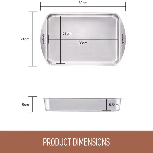 Essteele Clad Rectangular Roaster 33 x 23cm