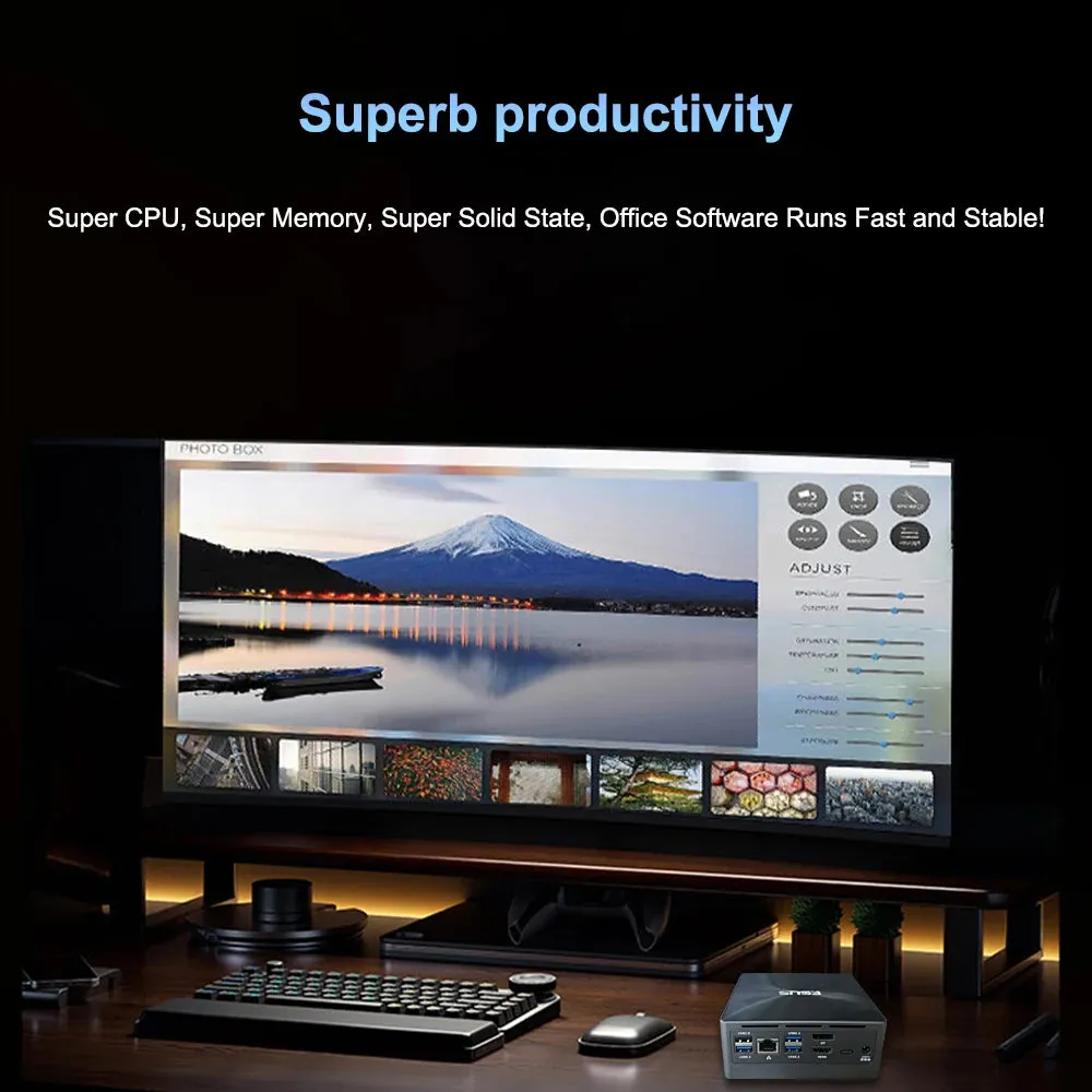ESUS Mini PC Intel 11th Gen N95 N1000M WiFi6 Gamer Desktop