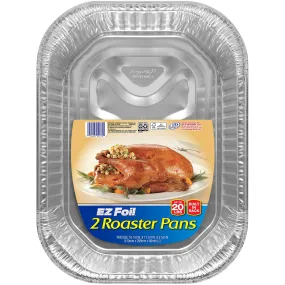 EZ Foil Roaster Pans, Up to 20 Pound Capacity, 2 Count