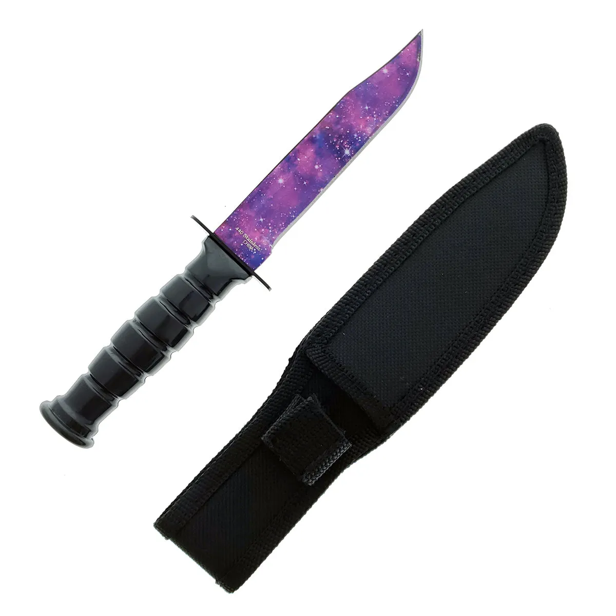 Falcon 3 PCS Purple Galaxy Set. Tactical Knives & Karambit