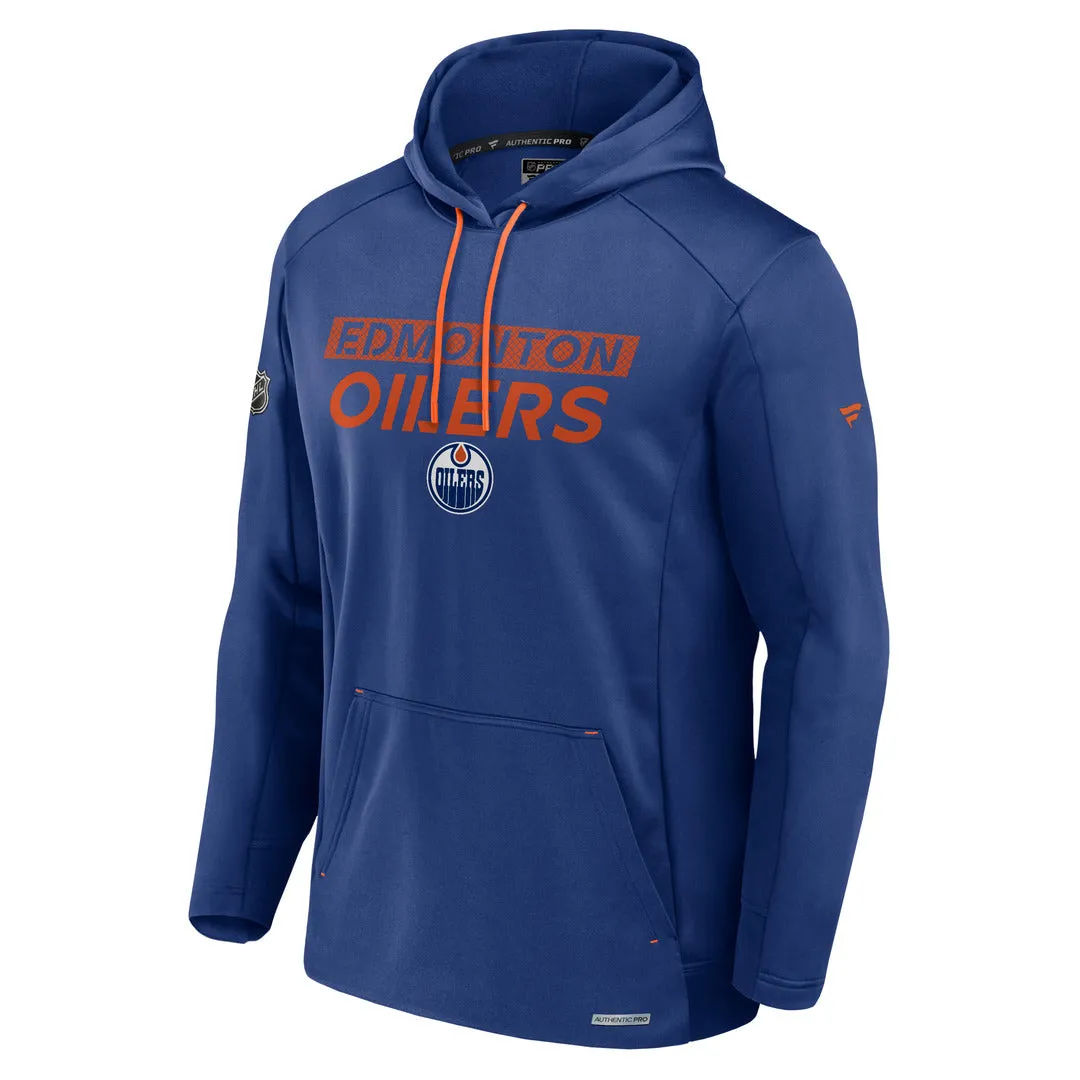 Fanatics Men's NHL Edmonton Oilers 2024 Authentic Pro Rink Poly Hoodie