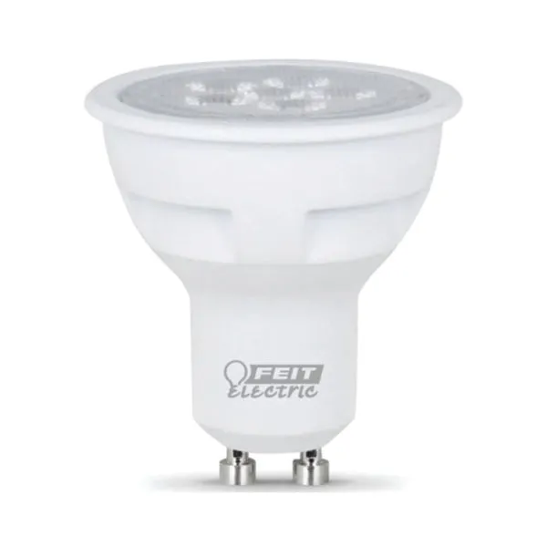 Feit Electric BPMR16/GU10/800/L LED Lamp, Track/Recessed, MR16 Lamp, 75 W Equivalent, GU10 Lamp Base, Dimmable