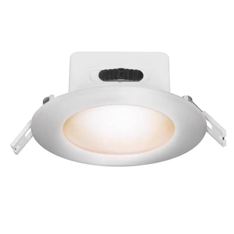 Feit Enhance Warm White 5 in. W Aluminum LED Dimmable Recessed J-Box Downlight 10 W