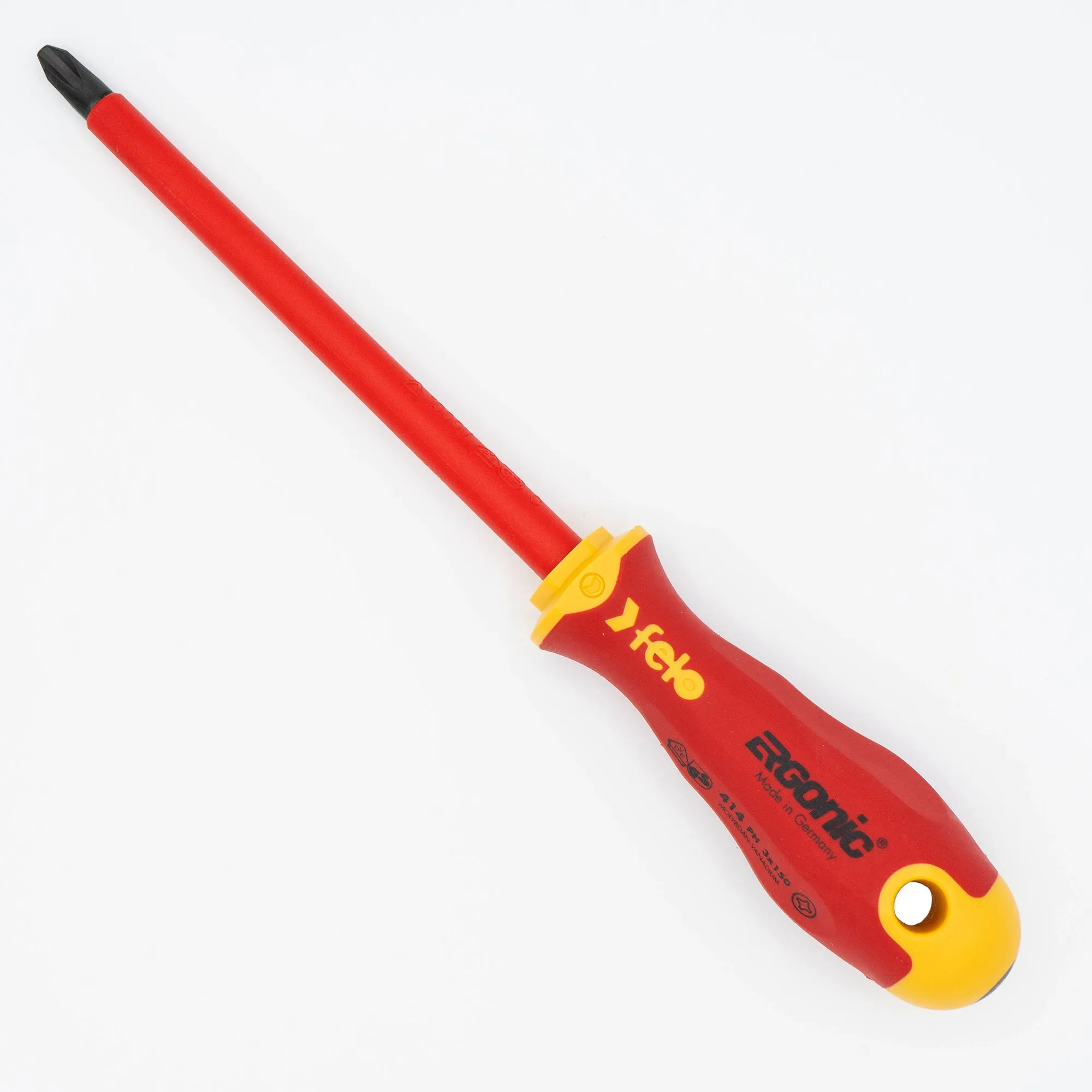 Felo 53157 Ergonic VDE Insulated Phillips #3 x 6" Screwdriver