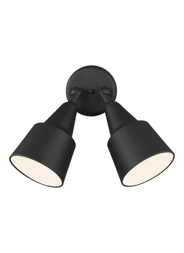 Flood Light Collection - Two Light Adjustable Swivel Flood Light | Finish: Black - 8560702-12