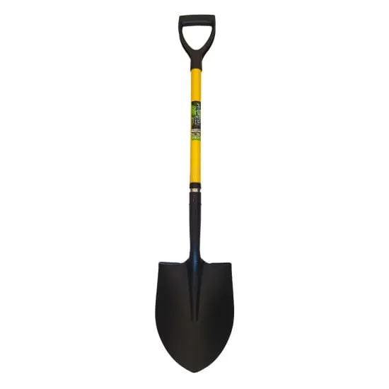 FLOW RITE STEEL SHOVEL W/FIBERGLASS HANDLE, Designed for the medium-to-heavy job which requires a quality tool - FG-G04206