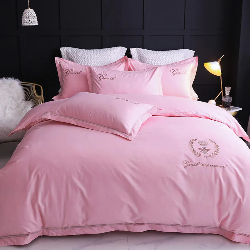 Four-piece Household Simple Cotton Bed Duvet Cover