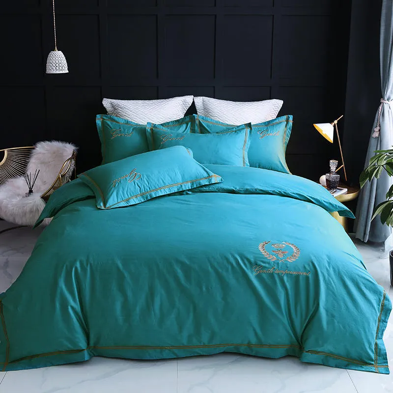 Four-piece Household Simple Cotton Bed Duvet Cover