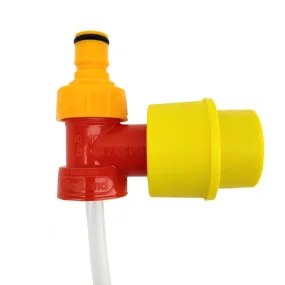 Gas Free Ball Lock Line Cleaning Kit (Yellow Hand Pump, PCO Tee (fxmxm), Carbonation cap Yellow, 30cm  EVABarrier 5mm x 8mm)