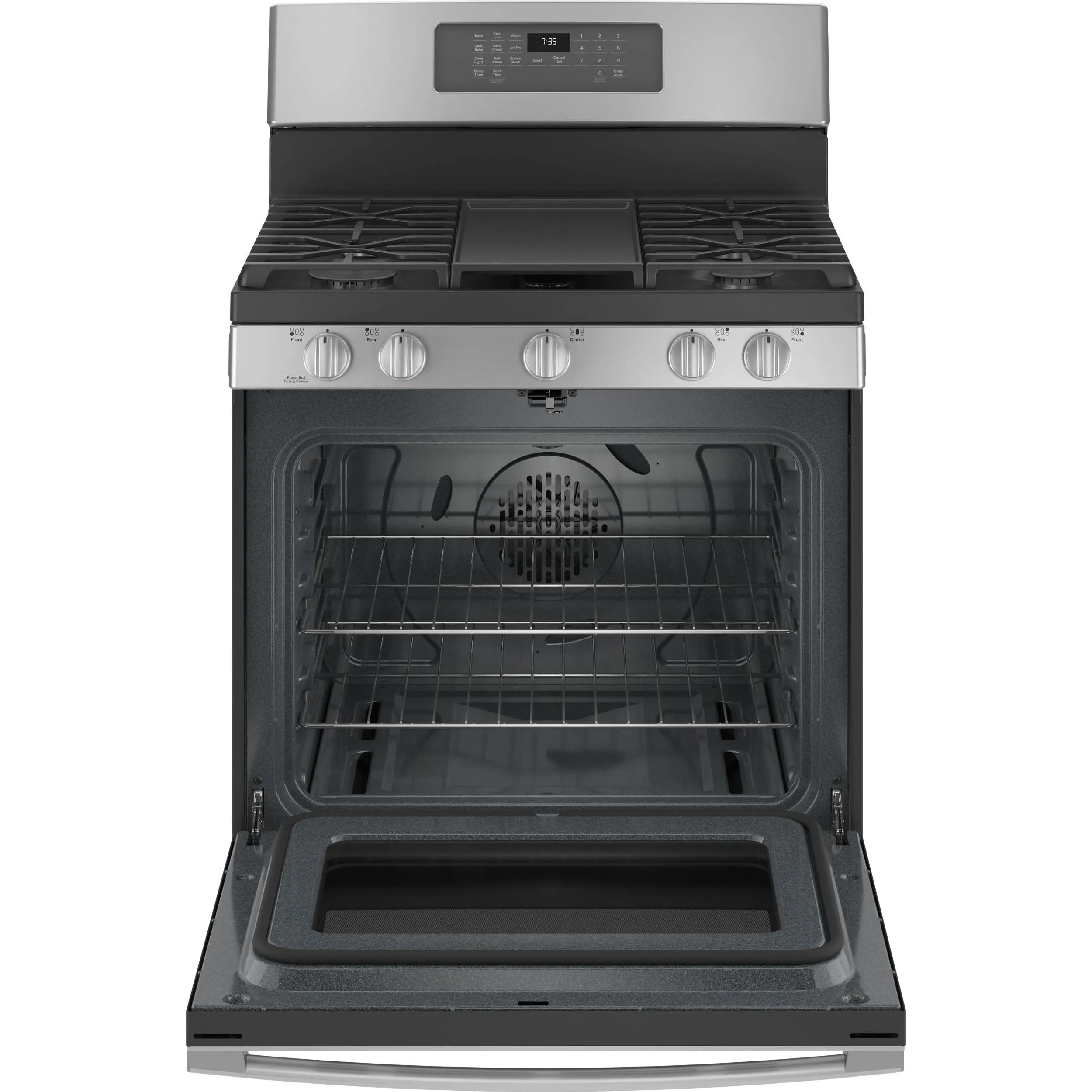 GE 30-inch Freestanding Gas Range with Convection Technology JCGB735SPSS